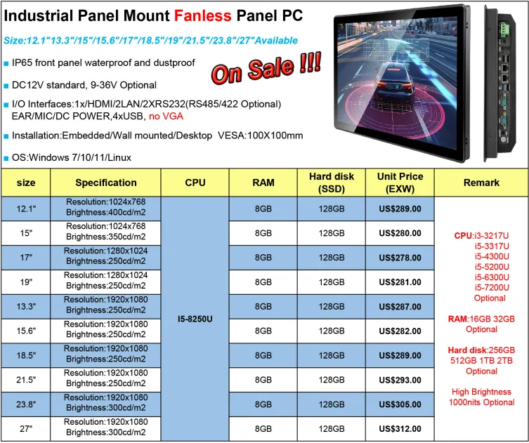 industrial touch panel computer industrial touch panel computer